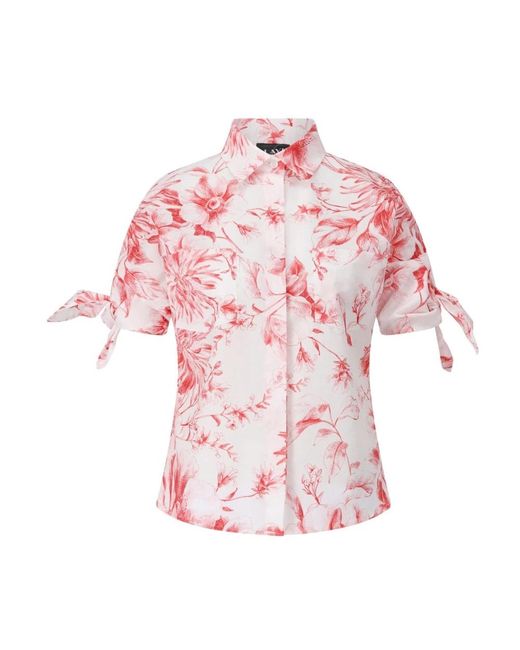Blusa floreale con maniche corte di Lavi in Pink