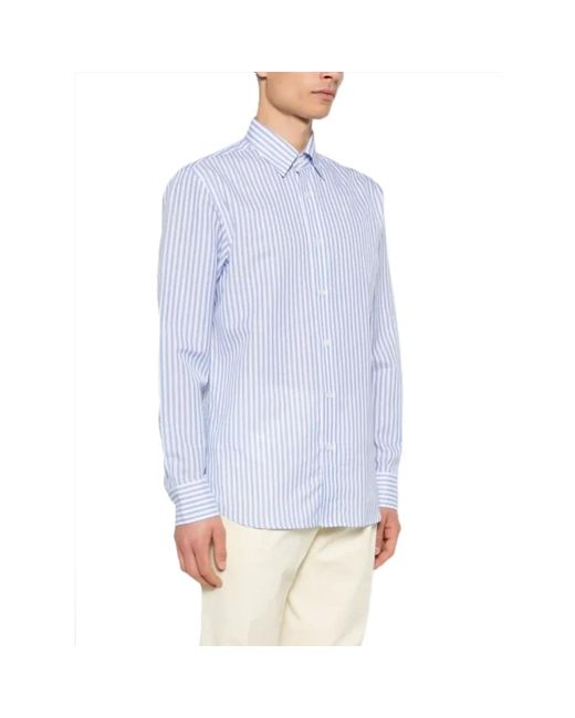 Brioni Blue Casual Shirts for men