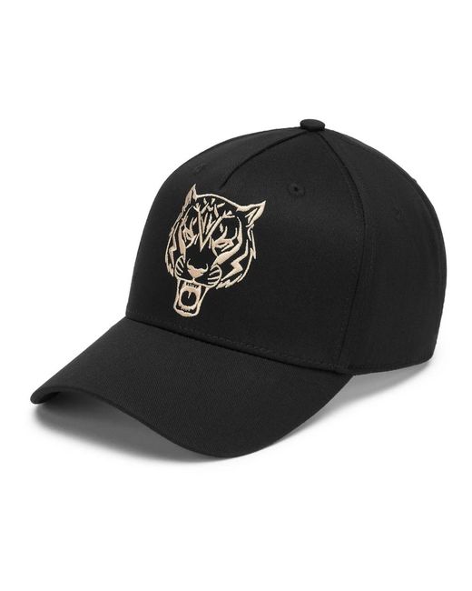 Philipp Plein Fitness ,Zwart ,Katoen Baseball Cap Tiger in het Black