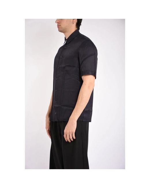 Patrizia Pepe Black Short Sleeve Shirts for men