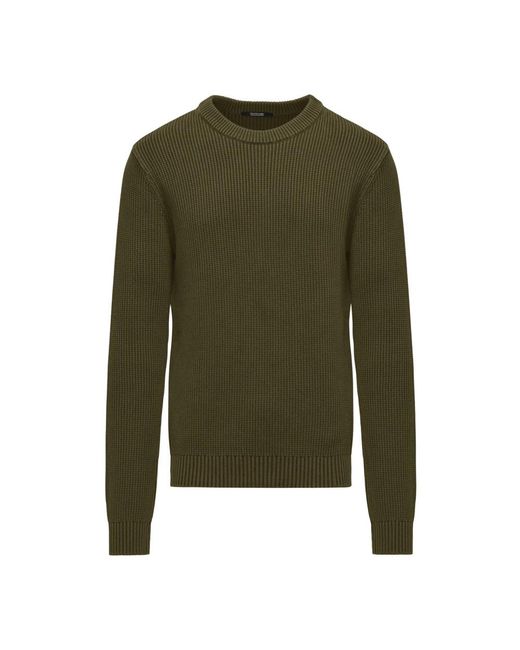 Round-Neck Knitwear di Bomboogie in Green da Uomo