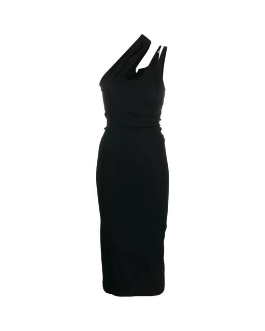 Mugler Midi Dresses in het Black