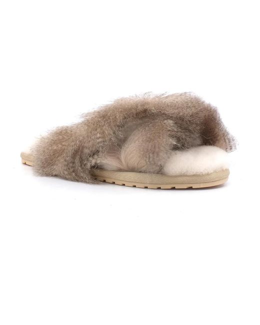 Slippers EMU en coloris Natural