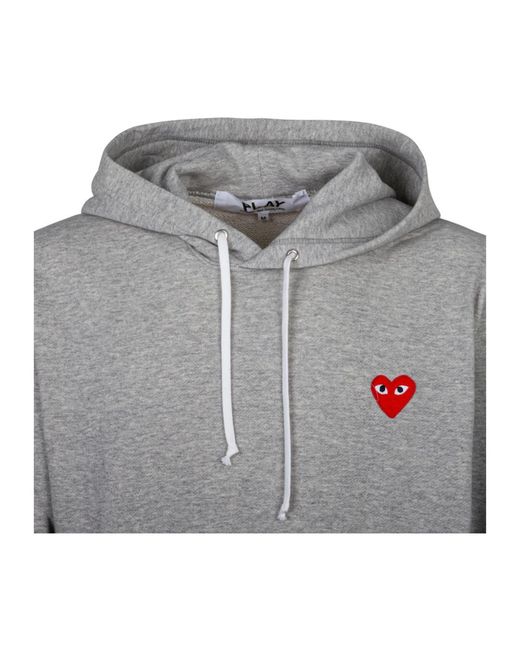 Comme des Garçons Grauer hoodie mit diagonalen taschen in Gray für Herren
