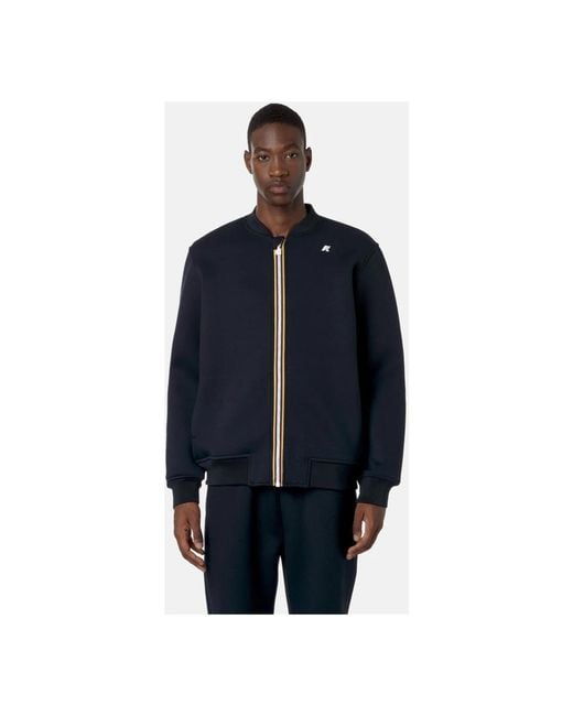 K-Way Blue Zip-Throughs for men