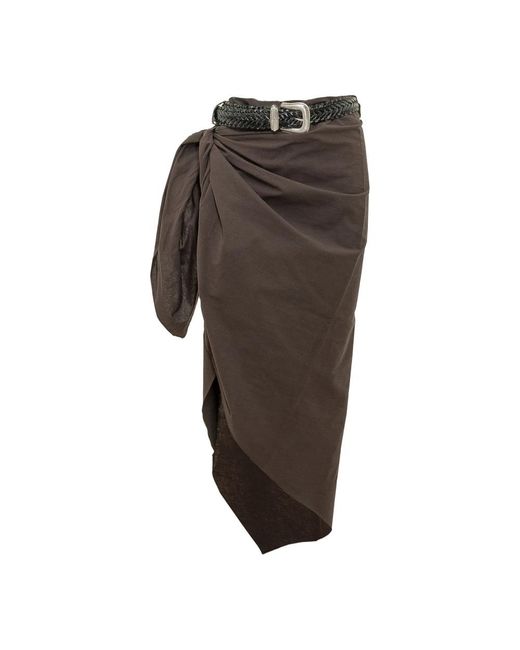 KATE CATE Brown Midi Skirts