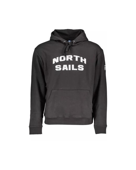 North Sails Black Hoodies for men