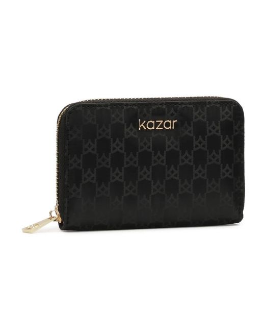 Kazar Accessoires ,Zwart ,Kleine Monogram Stoffen Portemonnee in het Black