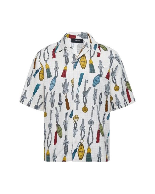 Amiri Blue Short Sleeve Shirts for men