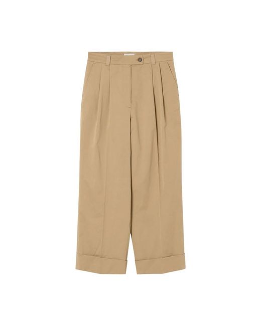 Wide Trousers di ZENGGI in Natural
