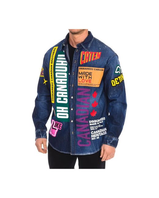 Casual Shirts di DSquared² in Blue da Uomo