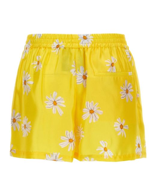 Moschino Yellow Short Shorts