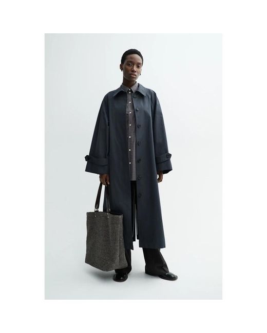 Mark Kenly Domino Tan Blue Single-Breasted Coats