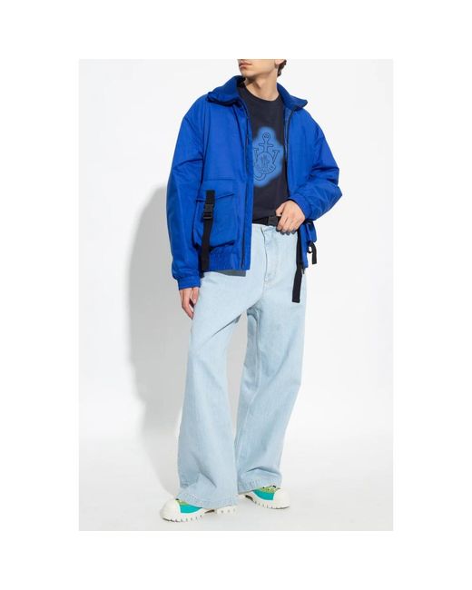 Moncler Blue Straight Fit Jeans for men