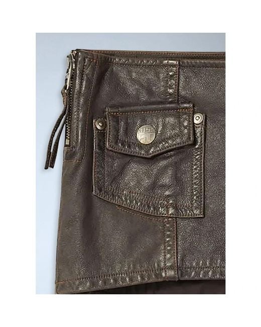 Miss Sixty Brown Leather Skirts