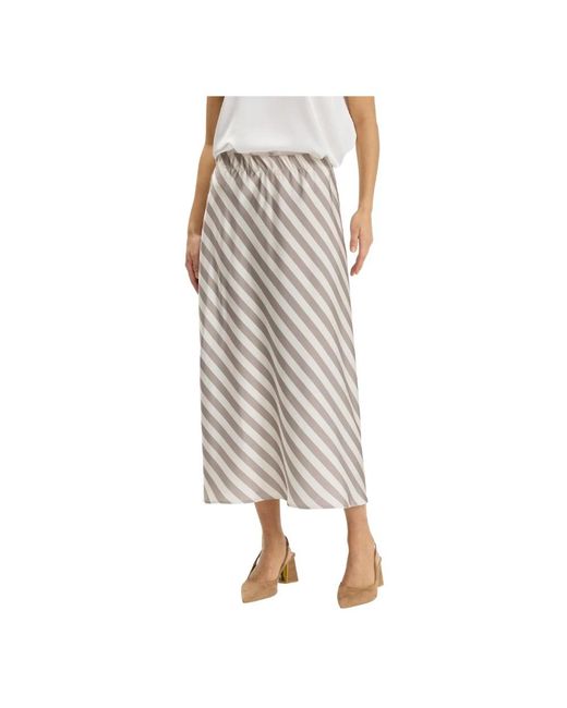 iN FRONT Natural Midi Skirts