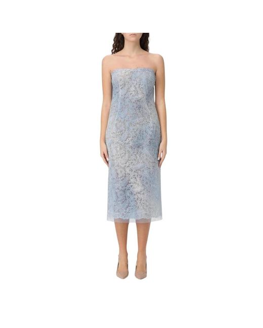 Midi Dresses Ermanno Scervino de color Blue