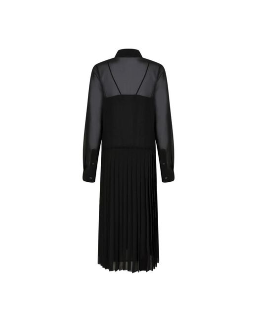 AMI Black Shirt Dress