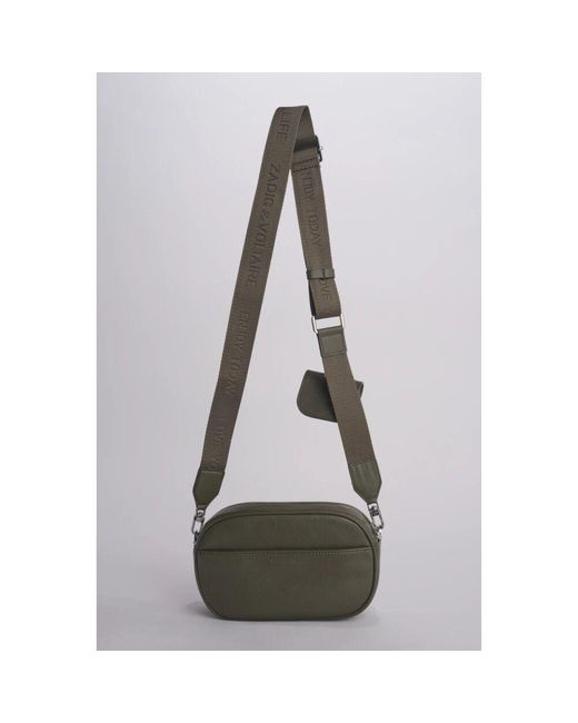 Zadig & Voltaire Black Rock Mit Dir Genarbte Ledertasche