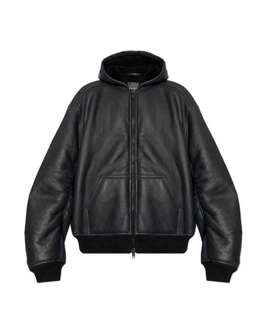 Balenciaga Jassen ,Zwart ,Leer Leren Jas in het Black voor heren