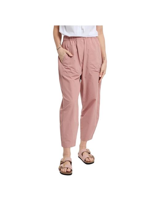 Tapered trousers Ottod'Ame de color Pink