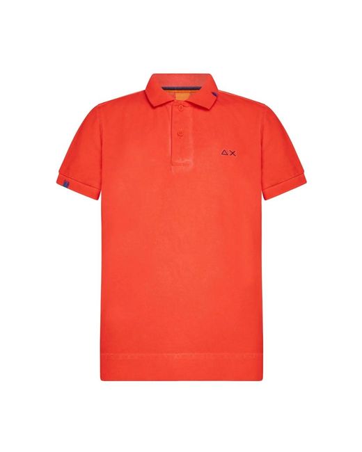 Sun 68 Red Polo Shirts for men