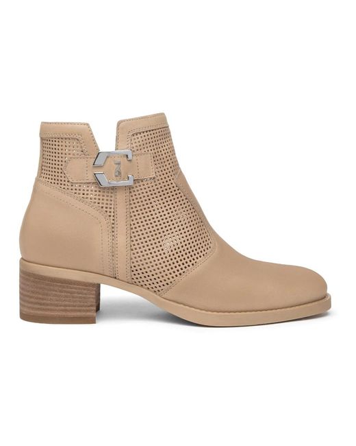 Nero Giardini Natural Leder blockabsatz stiefeletten