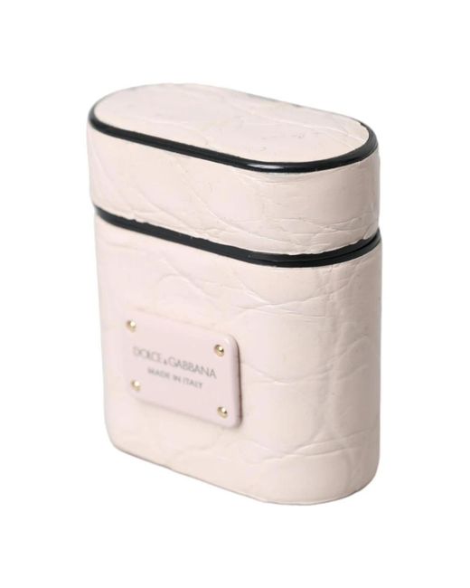 Dolce & Gabbana Natural Caiman Leather Airpods Case