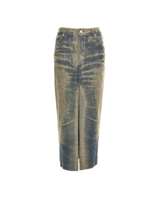 DARKPARK Green Denim Skirts