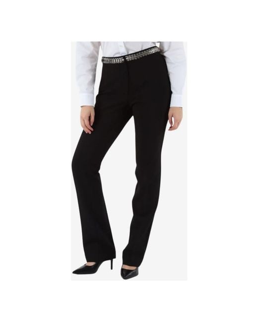 Pinko Black Straight Trousers