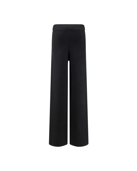 Hevò Black Wide Trousers