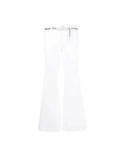 Flared Jeans Michael Kors de color White