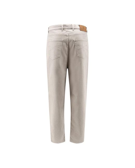 Brunello Cucinelli Gray Straight Jeans for men