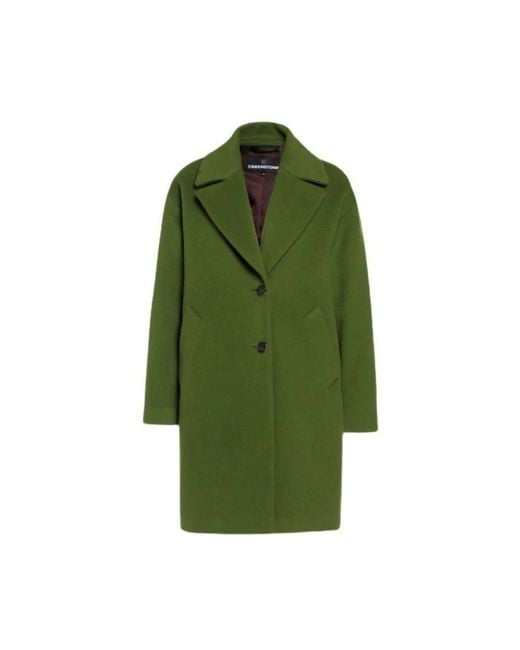 Creenstone Green Double-Breasted Coats