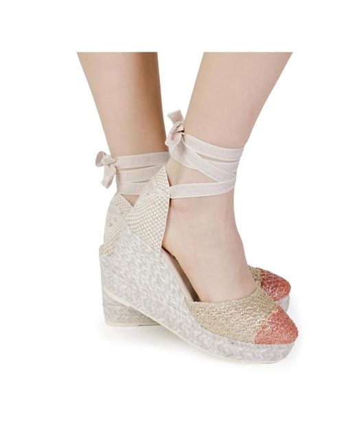 Wedges Espadrilles en coloris White