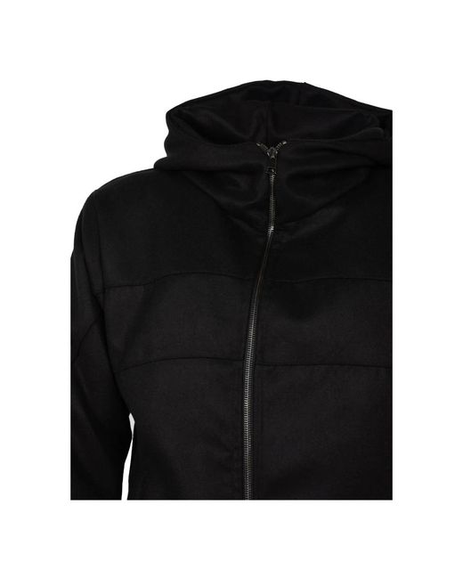 LA HAINE INSIDE US Hoodies & Sweatvesten ,Zwart ,Wol Capuchonvest Met Rits in het Black voor heren