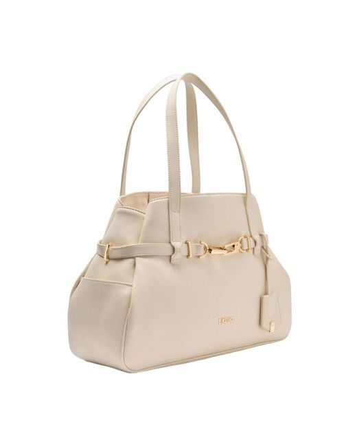 Liu Jo Natural Stilvolle tote tasche mit reißverschlusstasche