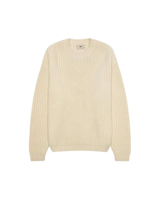 Autry Rundhals-Strickpullover in Natural für Herren