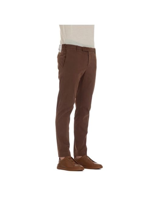 PT Torino Brown Chinos for men