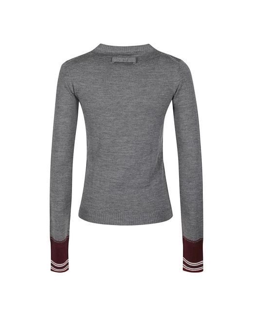 IRO Gray Round-Neck Knitwear