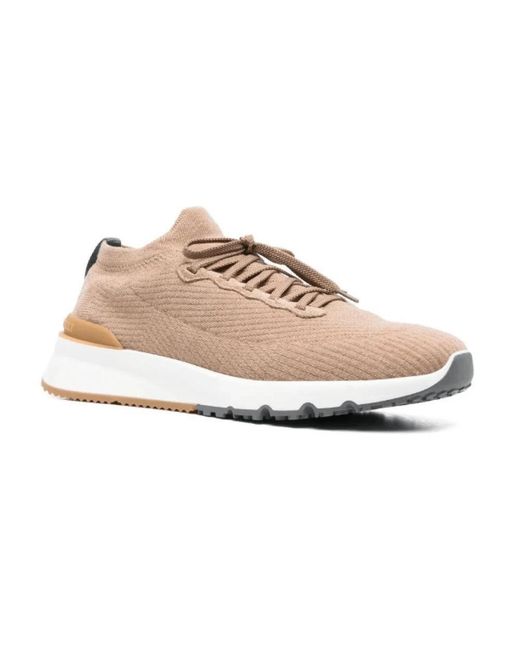 Brunello Cucinelli Natural Sneakers for men
