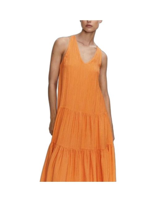Dresses > day dresses > maxi dresses Mango en coloris Orange