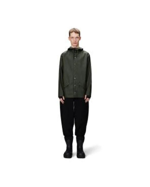 Rains Classic Jacket in het Black voor heren