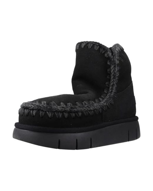 Mou Black Winter Boots