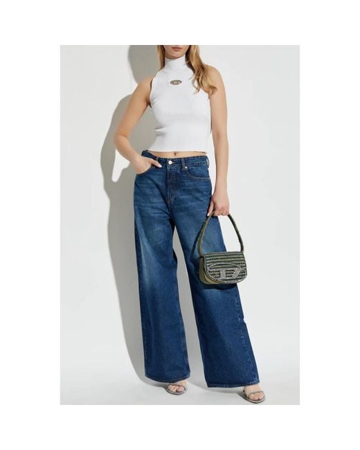 DIESEL Wide Jeans in het Blue