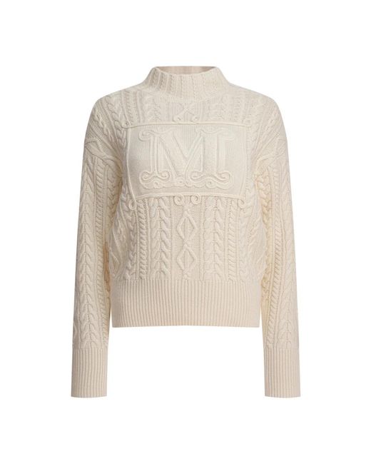 Max Mara Turtlenecks in het White