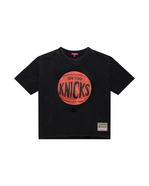 T-Shirts Mitchell & Ness de color Black