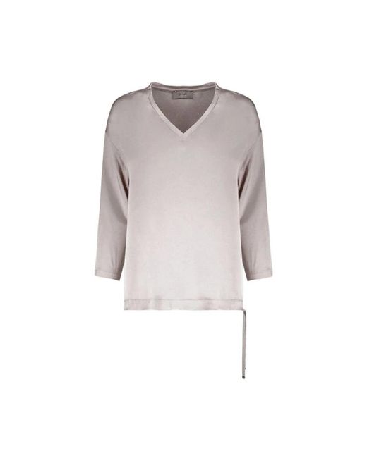 Herno V-Neck Top in het Gray
