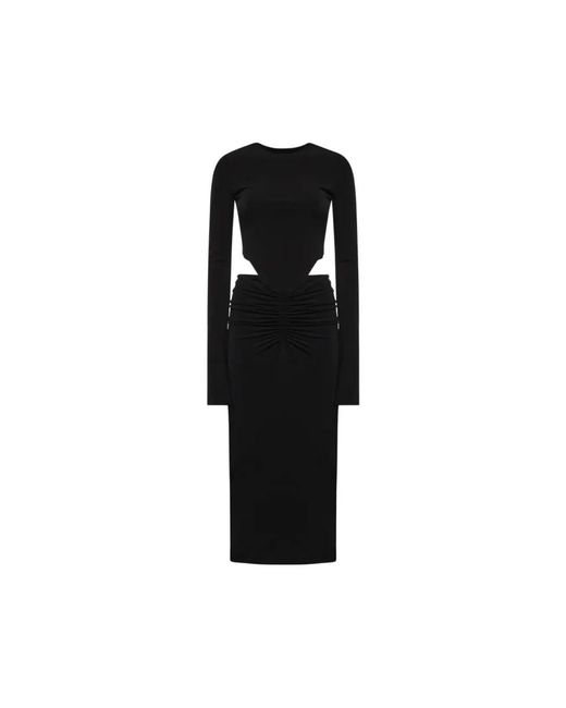 ANDAMANE Heloise Midi Jurk in het Black