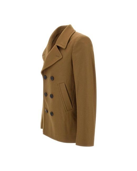 Paul Smith Double-Breasted Jas in het Green voor heren